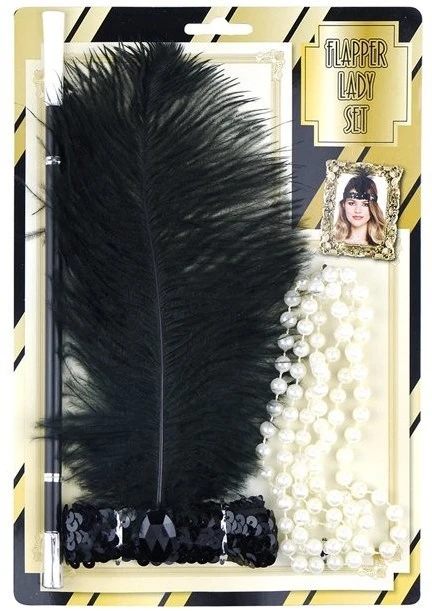 Henbrandt 3-delige Jaren 20 Flapper Set 4 Henbrandt 3-delige Jaren 20 Flapper Set - Afbeelding 2