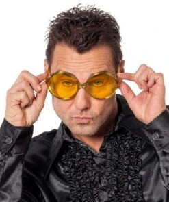 Gele Jaren 70 Discoglazen