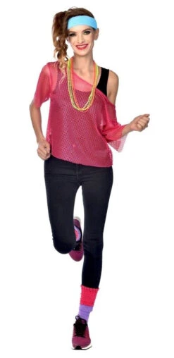 AMSCAN 80s Mesh Overhemd Roze -Halloween Bevordering Winkel 80er jahre netzshirt pink 3 1280x1280