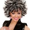 WIDMANN Jaren 80 Pruik Stacy Zwart Wit -Halloween Bevordering Winkel 80er jahre peruecke stacy schwarz weiss 1 1280x1280