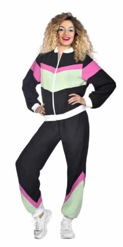 AMSCAN 80s Retro Trainingspak Heren -Halloween Bevordering Winkel 80er jahre retro trainingsanzug schwarz unisex 3 1280x1280