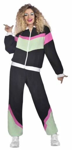 AMSCAN 80s Retro Trainingspak Heren -Halloween Bevordering Winkel 80er jahre retro trainingsanzug schwarz unisex 4 1280x1280