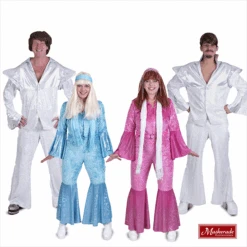 ABBA Kostuums Groep (set Van Vier)