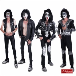 KISS Kostuums Groep (set Van Vier)