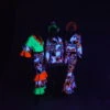 Disco Blacklight Kostuum -Halloween Bevordering Winkel DISC422MK