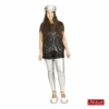 Zilveren Glittertop Met Legging -Halloween Bevordering Winkel DISC464ZX