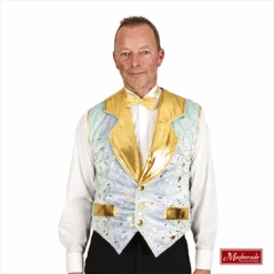 Mintgroen Gilet Bij Smokingbroek, Smokingoverhemd En Glitterstrikje