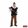 Middeleeuws Robin Hood-pak, Groene Blouse Met Bruine Broek -Halloween Bevordering Winkel MIDL525MK