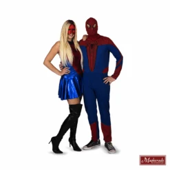 Stripfiguren: Setje Van Spider-Man En Spider-woman