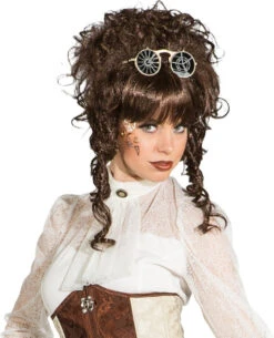 Barok Krullende Pruik Voor Dames Bruin