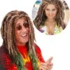 WIDMANN Blondbruine Rastafari Pruik Deluxe