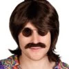 Boland Bruine Terry Hippie Pruik Met Snor 1 Boland Bruine Terry Hippie Pruik Met Snor -Halloween Bevordering Winkel braune terry hippie peruecke mit schnurrbart 1 1280x1280