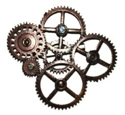 Bronzen Steampunk Broche