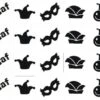 Carnaval Glittertattoo Sjablonenset -Halloween Bevordering Winkel carnaval glittertattoo sjablonenset 1