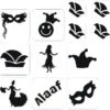 Carnaval Glittertattoo Sjablonenset -Halloween Bevordering Winkel carnaval glittertattoo sjablonenset