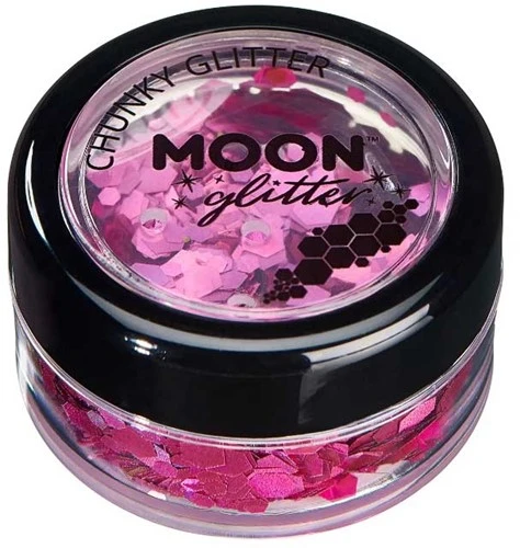 Chunky Glitter Holographic Roze 3 Chunky Glitter Holographic Roze