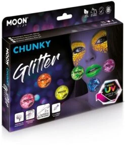 Chunky Glitter Neon UV Voordeelset