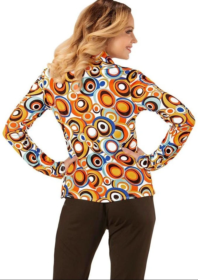 WIDMANN Crazy 70s Blouse Lisa Voor Vrouwen 4 WIDMANN Crazy 70s Blouse Lisa Voor Vrouwen - Afbeelding 2