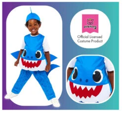 AMSCAN Daddy Shark Kostuum Voor Kinderen -Halloween Bevordering Winkel daddy shark kinderkostuem 5 1280x1280