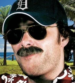 Echte Haarsnor Eddy In 6 Kleuren