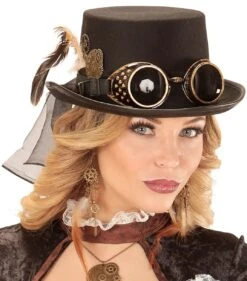 WIDMANN Elegante Ozzy Steampunk-hoed 7 WIDMANN Elegante Ozzy Steampunk-hoed -Halloween Bevordering Winkel eleganter ozzy steampunk zylinder 3 1280x1280