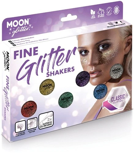 Fine Glitter Shakers Classic Voordeelset 3 Fine Glitter Shakers Classic Voordeelset