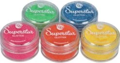 Superstar Fluorescent Glitter Tattoo Glitter Set 7 Superstar Fluorescent Glitter Tattoo Glitter Set -Halloween Bevordering Winkel fluorescent glitter tattoo glitter set 3