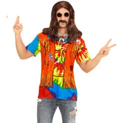 WIDMANN 3D-shirt Flower Power Ingo -Halloween Bevordering Winkel franky hippie 3d shirt fotorealistisch 4 1280x1280