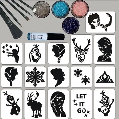Frozen Glittertattoo Set 3 Frozen Glittertattoo Set