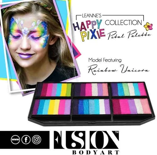 Fusion Schmink Petal Cake Leannes Rainbow Unicorn 25 Gram 4 Fusion Schmink Petal Cake Leannes Rainbow Unicorn 25 Gram - Afbeelding 2