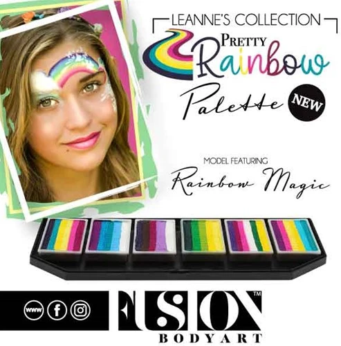 Fusion Splitcake Schmink Leannes Rainbow Magic 30 Gram 4 Fusion Splitcake Schmink Leannes Rainbow Magic 30 Gram - Afbeelding 2