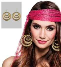 Boland Glitter Oorbellen Cirkels