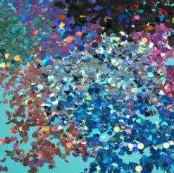 Glitter Shapes Holographic Rose Goud 7 Glitter Shapes Holographic Rose Goud -Halloween Bevordering Winkel glitter shapes holographic rose goud 3