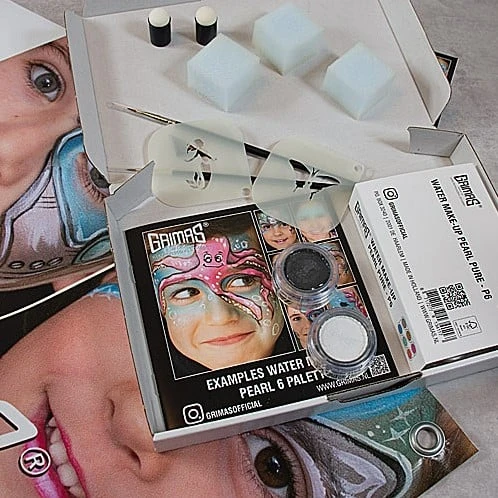 Grimas Glanzende Water Make-up Pure 6 Palette Set 4 Grimas Glanzende Water Make-up Pure 6 Palette Set - Afbeelding 2