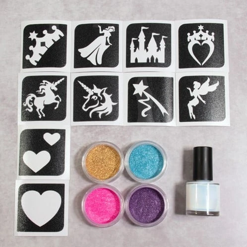 Grimas Glittertattoo Set Princess 3 Grimas Glittertattoo Set Princess