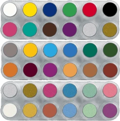 Grimas Water Make-up Pure Palet 36 Kleuren