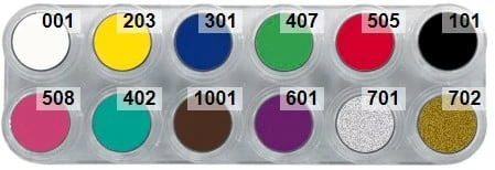 Grimas Water Make-up Pure Palet A12 4 Grimas Water Make-up Pure Palet A12 - Afbeelding 2