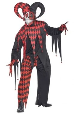 AMSCAN Griezelig Harlequin Piedro Herenkostuum