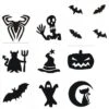 Halloween Glittertattoo Sjablonenset 1 Halloween Glittertattoo Sjablonenset -Halloween Bevordering Winkel halloween glittertattoo sjablonenset