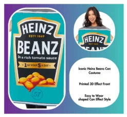 AMSCAN Heinz Beanz-kostuum Voor Volwassenen -Halloween Bevordering Winkel heinz beanz kostuem fuer erwachsene 5 1280x1280