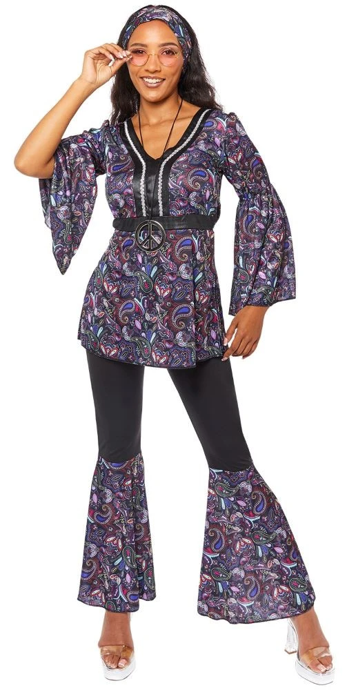 AMSCAN Hippie Girl Lara Dames Kostuum 3 AMSCAN Hippie Girl Lara Dames Kostuum