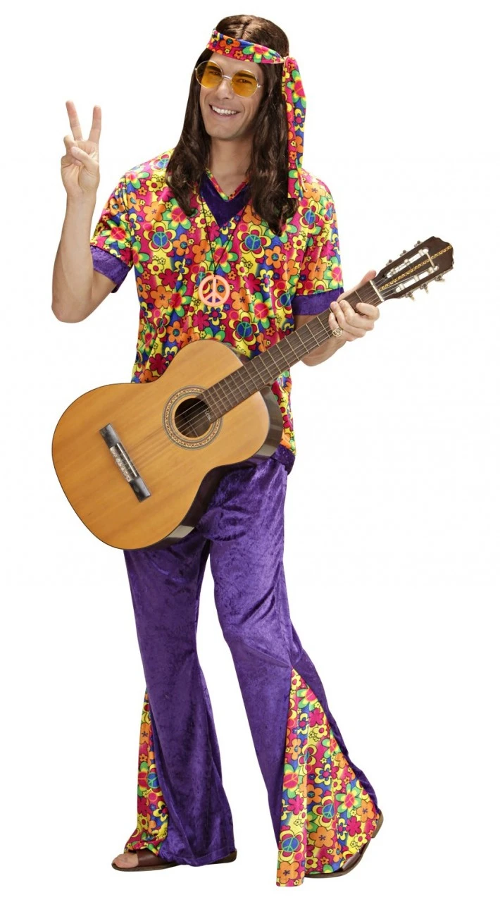 WIDMANN Hippie Buddy Heren Kostuum 5 WIDMANN Hippie Buddy Heren Kostuum - Afbeelding 3