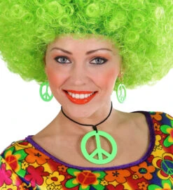 WIDMANN Hippie Peace Sieraden Set In Groen -Halloween Bevordering Winkel hippie peace schuckset in gruen 4 1280x1280
