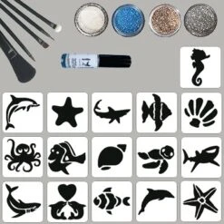 In De Zee Glittertattoo Set