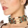 Indiase Ketting Met Houten Kralen -Halloween Bevordering Winkel indianer halskette mit holzperlen 1 1280x1280