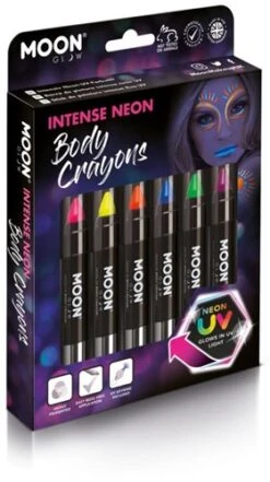 Intense Neon Body Crayons Voordeelset