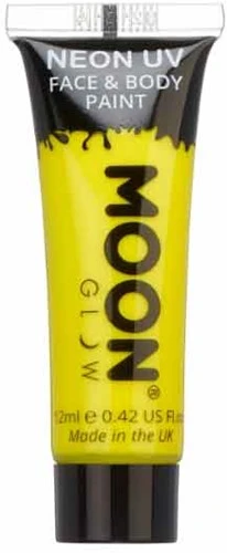 Intense Neon Face And Body Paint Geel 12ml