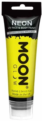 Intense Neon Face And Body Paint Geel 75ml