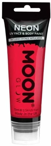 Intense Neon Face And Body Paint Rood 75ml