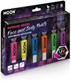 Intense Neon Face And Body Paints Voordeelset